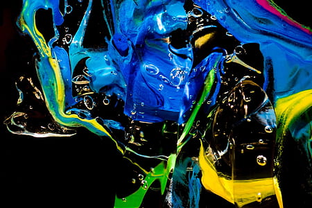 blue and yellow abstract painting thumbnail