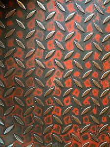diamond-plated gray and red steel surface thumbnail