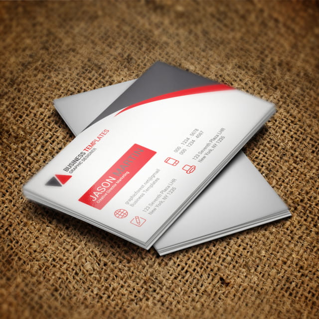 business card psd template psd file