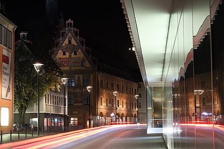 brown building structure during night time thumbnail