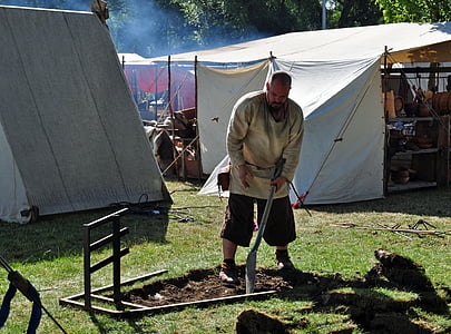 man holding shovel thumbnail