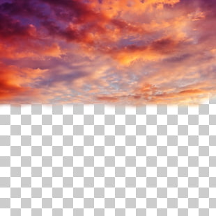 Cloud Sunset Sky, Beautiful sunset, panoramic photography of orange stratus clouds PNG clipart