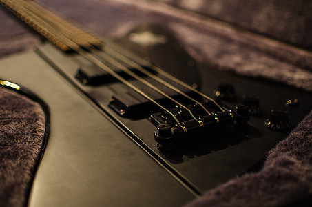 black electric bass guitar thumbnail