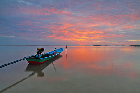 sea, dawn, landscape, nature thumbnail