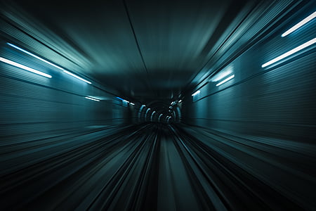 time lapse photo of train thumbnail