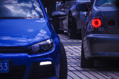 three cars parked thumbnail