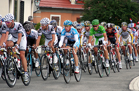 people riding road bikes on street thumbnail