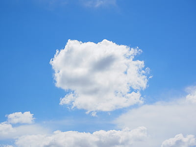 white clouds with clear blue sky thumbnail