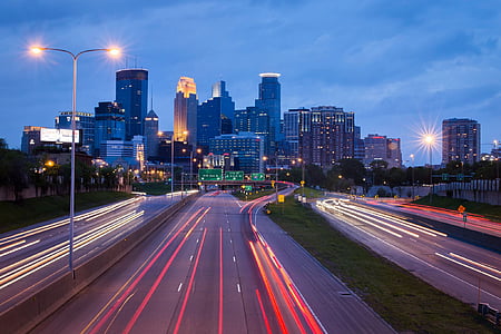 time lapse photography of cars on asphalt road thumbnail