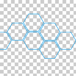 Hexagon Honeycomb Fullerene Beehive Angle, Science and technology dynamic blue background, honeycomb graphic PNG clipart