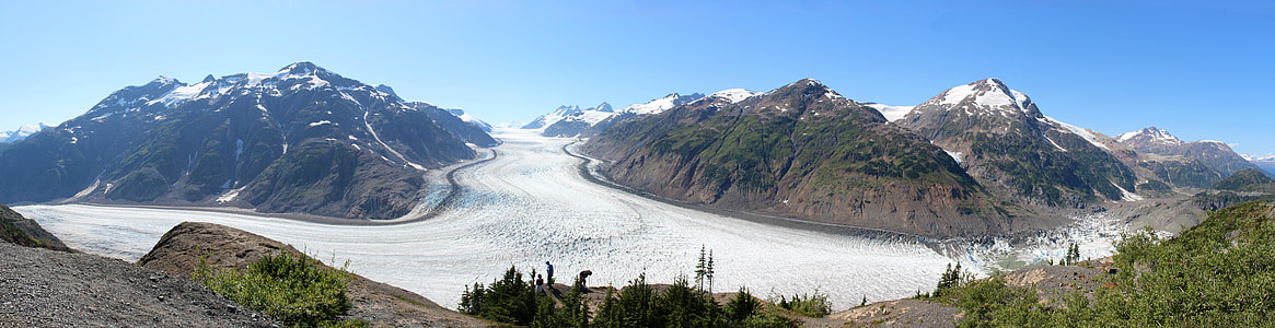 Panoramic Landscape of the Salmon Glacier in British Columbia, Canada thumbnail