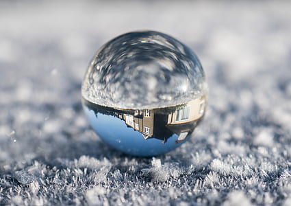 gray stainless steel bauble on gray surface thumbnail