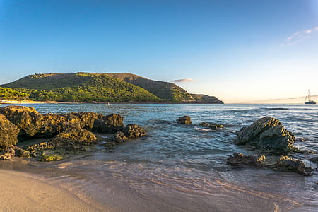 sea shore with rock formations thumbnail