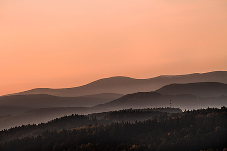 silhouette of mountain ranges thumbnail