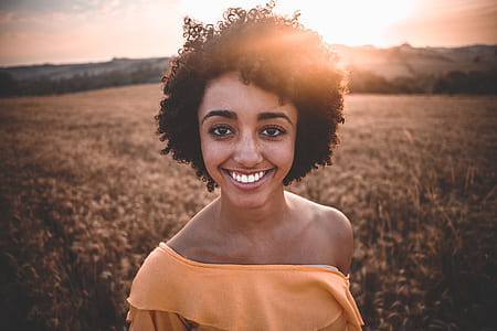 woman taking selfie in field thumbnail