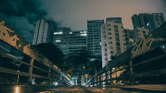 city, road, lights, night thumbnail