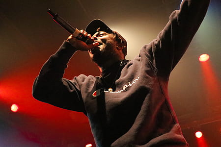 man holding microphone thumbnail