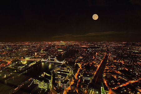 aerial photo of building during night time thumbnail