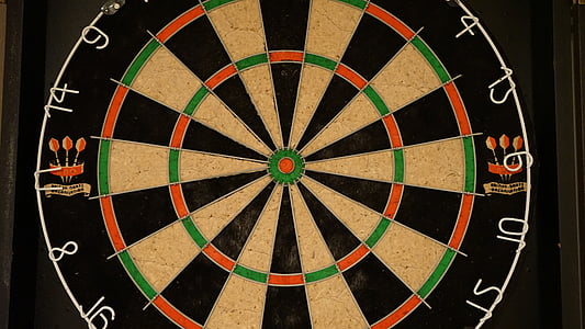 black and brown dartboard thumbnail