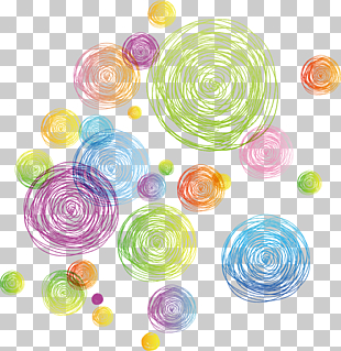 Euclidean Circle Line, Colorful abstract geometric circle line, illustration of polka-dots PNG clipart