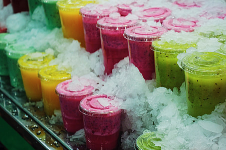 clear plastic cups covered in ice thumbnail