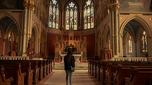 Girl in Front of Church Alter thumbnail