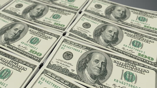 closeup photo of 100 U.S. dollar banknote lot thumbnail