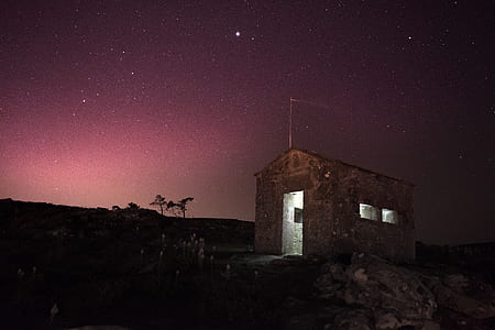 gray concrete house under the stars thumbnail