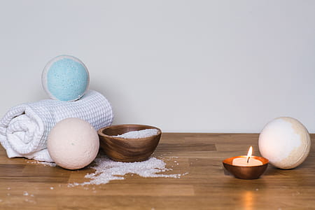 White Blue Bathbomb Photo thumbnail