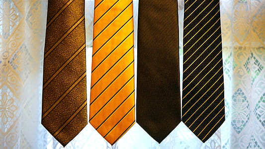 four assorted-color neckties thumbnail
