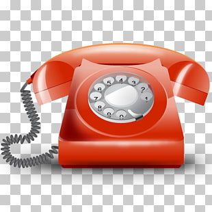 Telephone telephony orange, Telefono, rotary telephone illustration PNG clipart