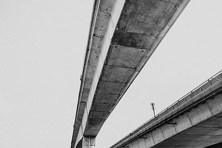 low angel view of concrete bridge thumbnail