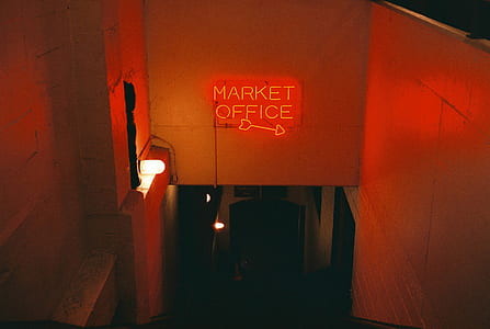 market office neon light signage thumbnail
