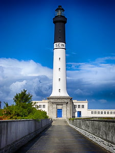 photo of white and black Sein lighthouse thumbnail
