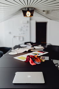Modern interior of designer workplace thumbnail
