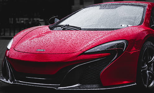 red McLaren P1 with water drops thumbnail