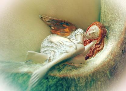 sleeping angel painting thumbnail