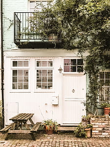 closed white wooden door and window thumbnail