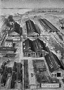 Seattle Car and Foundry works plant in Renton 1916 in Renton, Washington thumbnail