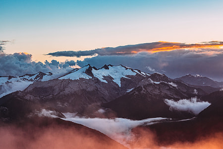 closeup photography of mountains thumbnail