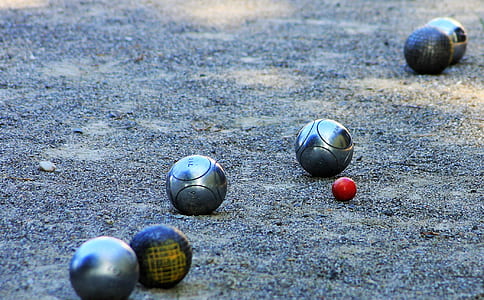 several silver balls on floor thumbnail