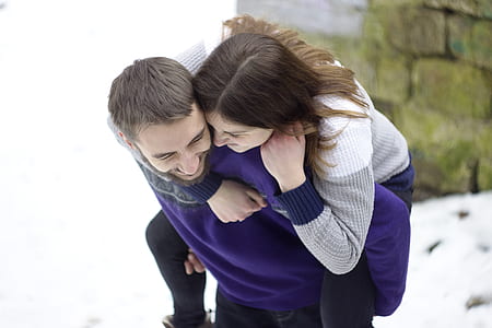 snow, man, couple, people thumbnail