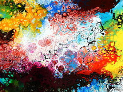yellow, black, and red assorted-color art thumbnail