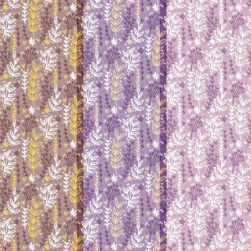 Vector Hand Drawn Floral Patterns eps, svg, ai file