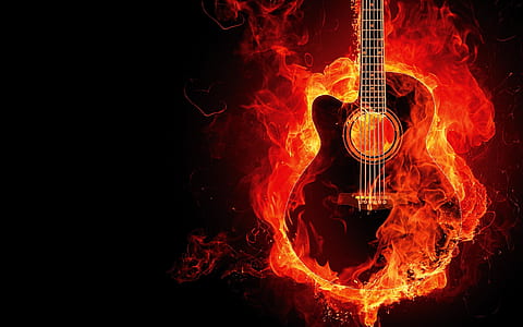 red burned acoustic guitar thumbnail