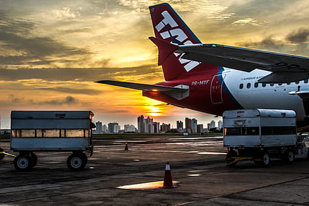 TAM airliner in airport thumbnail