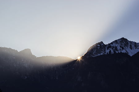 landscape photo of mountain during sunrise thumbnail