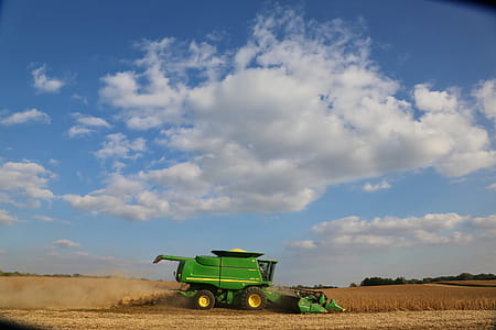 Green Harvester at Daytime thumbnail
