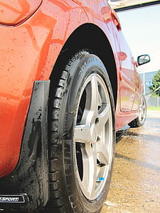 red, water, car, tire thumbnail