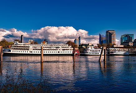 cruise ship on calm body of water thumbnail